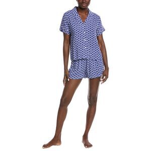 Flora Nikrooz Womens  2Pc Printed Pajama Set, Blue